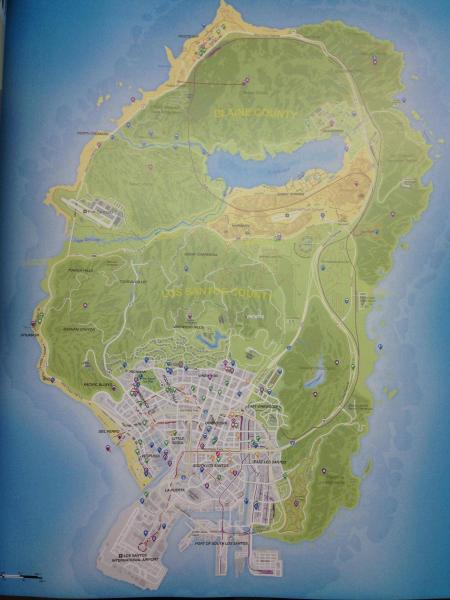 GTA V map