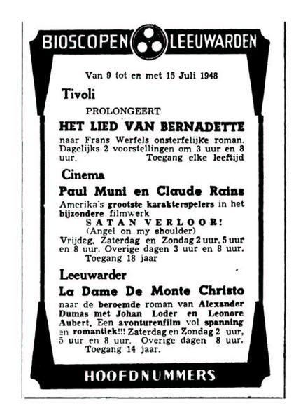 Uit de Leeuwarder Courant van 8 juli 1948