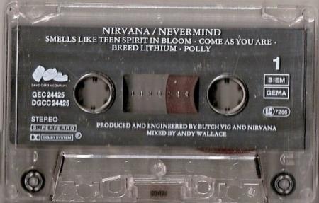 Nevermind op audio cassette