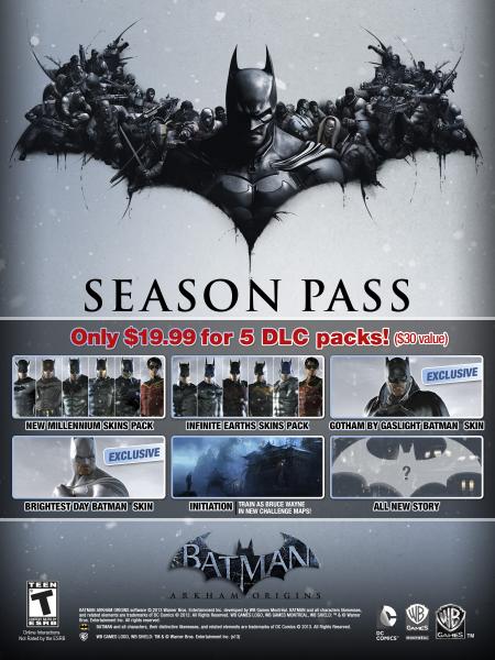 Season pass Batman Arkham Origins