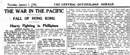 Uit de The Central Queensland Herald van 1 januari 1942