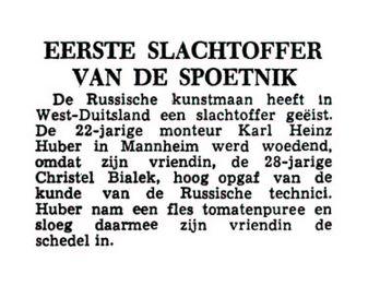 Uit de Leeuwarder Courant van 15 oktober 1957