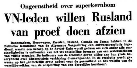 Uit de Leeuwarder Courant van 20 oktober 1961