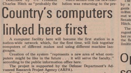 Uit de UCLA-blad The Daily Bruin van 15 juli 1969