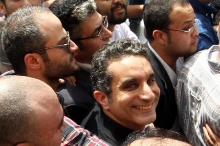 Satiricus van tv Egypte gehaald