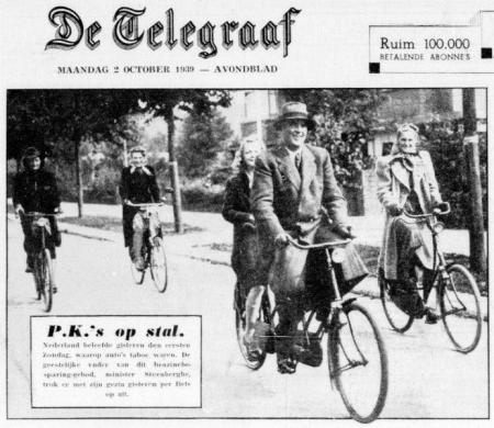 Uit De Telegraaf van 2 oktober 1939