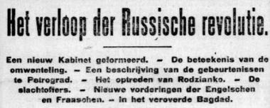 Uit de Telegraaf van 16 maart 1917
