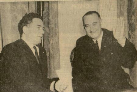 Lyndon B Johnson en premier Marijnen