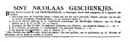 Uit de Leeuwarder Courant van 21 november 1820