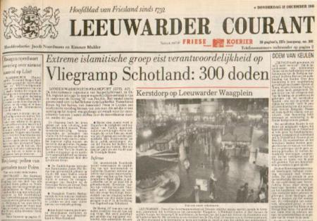 De Leeuwarder Courant van 22 december 1988