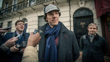 Sherlock: The Empty Hearse: Benedict Cumberbatch en Martin Freeman
