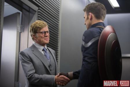 Captain America: The Winter Soldier: Robert Redford en Chris Evans