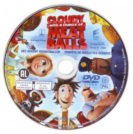 Cloudy with a Chance of Meatballs dvd