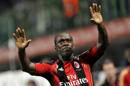 Clarence Seedorf in zijn tijd als speler bij AC Milan