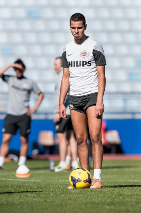 Adam Maher tijdens het trainingskamp van PSV op Gran Canaria (Foto: Pro Shots)