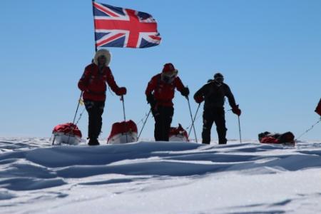 Britse tiener skiet naar Zuidpool
