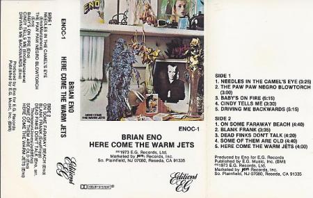 Eno - Here Come The Warm Jets tape