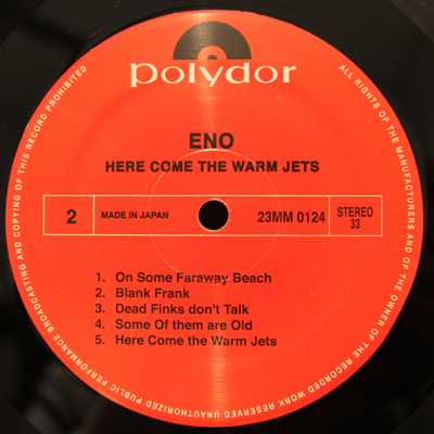 Eno - Here Come The Warm Jets b