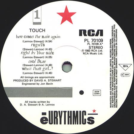 Eurythmics - Touch A