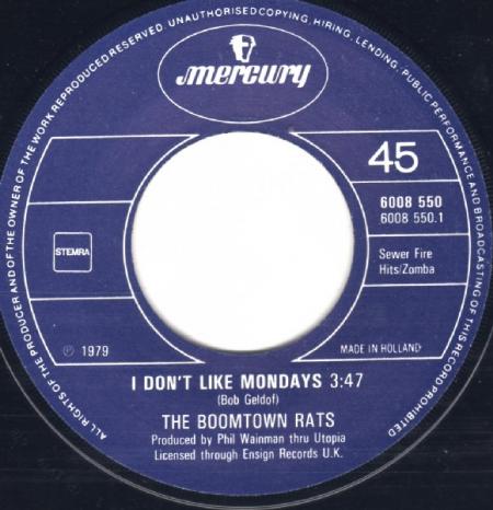 De Nederlandse single van I Don't Like Mondays
