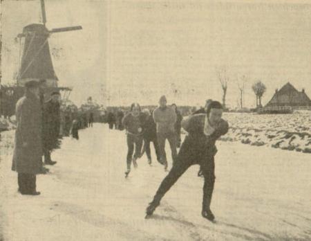 De kopploeg bij Vrouwbuurstermolen (Leeuwarder Courant 3 februari 1954)