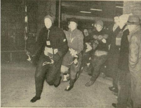 De stormloop naar de start (Leeuwarder Courant 3 februari 1954)