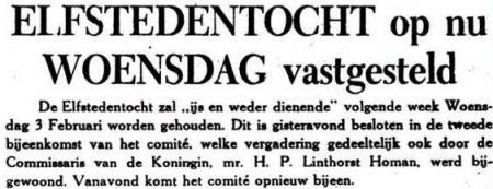 Uit de Leeuwarder Courant van 30 januari 1954