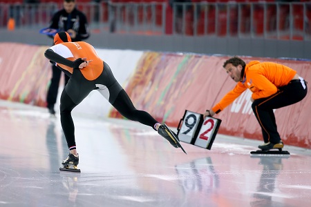 Sven Kramer op weg naar de gouden medaille op de 5000 meter (PRO SHOTS/Bildbyran)