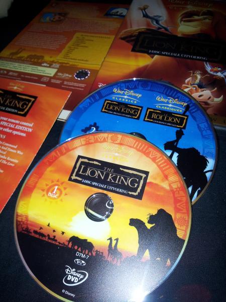 The Lion King-dvd. Eigen foto (en dvd).