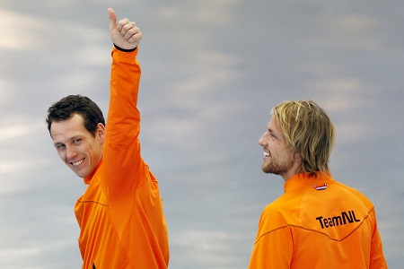 Met een perfecte race behaalde Stefan Groothuis de eerste plaats op de 1000 meter. Michel Mulder wist beslag te leggen op de derde plaats (PRO SHOTS/ZUMA Sports Wire) Met een perfecte race behaalde Stefan Groothuis de eerste plaats op de 1000 meter. Michel Mulder wist beslag te leggen op de derde plaats (PRO SHOTS/ZUMA Sports Wire)