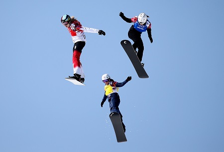 Spektakel tijdens de snowboardcross (PRO SHOTS/GEPA pictures)