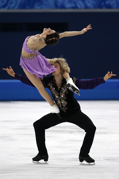 Meryl Davis met Charlie White haalden met deze kür goud bij het ijsdansen (PRO SHOTS/Henk Jan Dijks)