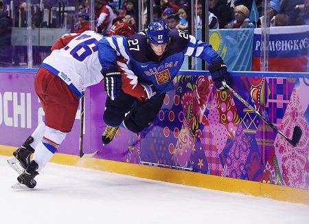 Tot groot verdriet van het thuispubliek vloog Rusland al in de kwartfinale uit het olympisch ijshockeytoernooi (PRO SHOTS/Bildbyran)