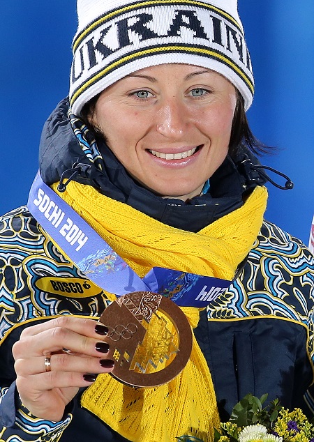 De Oekraïense startloopster Vita Semerenko won eerder brons op de sprint (Foto: PRO SHOTS/GEPA)