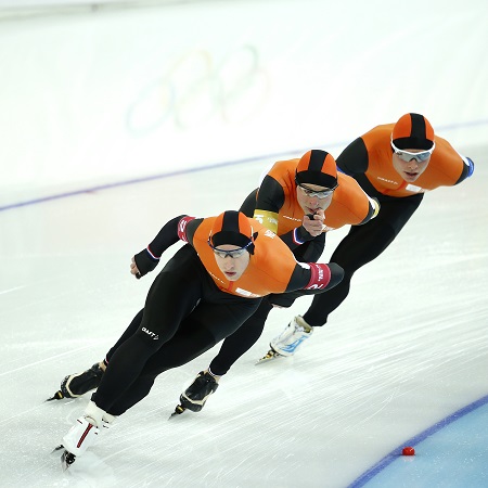 SOCHI - teamachtervolging mannen en vrouwen , Adler Arena , 21-02-2014, Olympische...