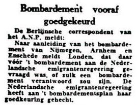 Uit de Leeuwarder Courant van 26 februari 1944