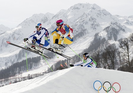 Spektakel gegarandeerd bij de skicross (PRO SHOTS/Bildbyran)