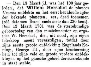 Uit de Leeuwarder Courant van 22 maart 1881