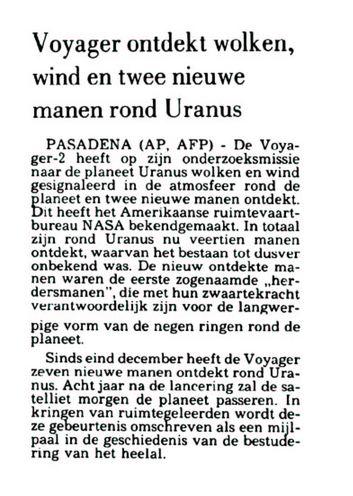 Uit de Leeuwarder Courant van 23 januari 1986