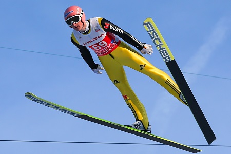 Met de wereldtitel pakte Freund zijn eerste grote, individuele prijs. In Sochi werd hij met Duitsland olympisch kampioen in de landenwedstrijd (Foto: PRO SHOTS/GEPA pictures)