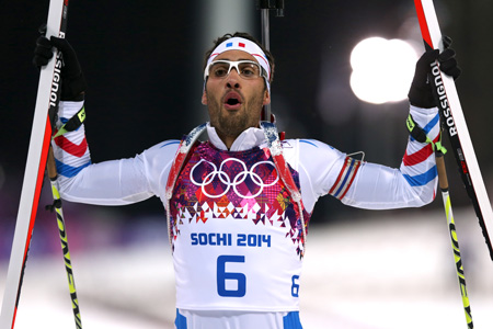 Fourcade op de Spelen in Sochi, waar hij naar huis ging met twee keer goud (Foto: Pro Shots/GEPA)