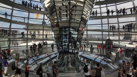 Binnenkant van de Reichstagkoepel