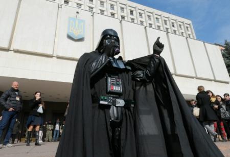 Darth Vader versus Klitsjko in Kiev