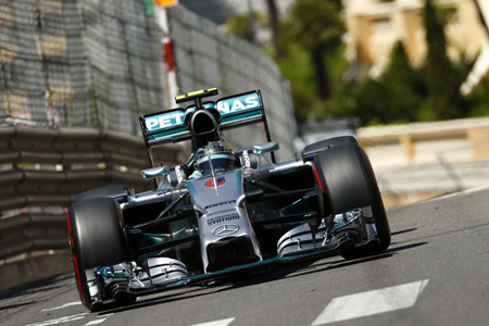 Nico Rosberg tijdens de GP van Monaco