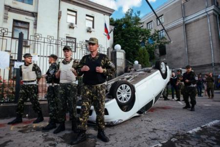 Russische ambassade in Kiev beklad