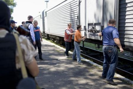 'Trein met doden bereikt Donetsk'