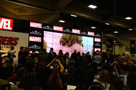 San Diego Comic-Con 2014: drukte bij een signeersessie op de Marvel-stand (Foto: Peter Breuls)