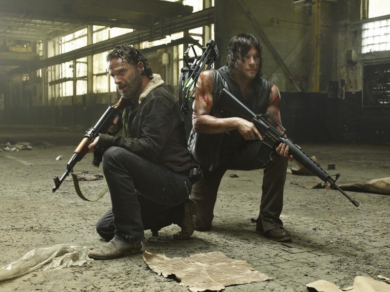 The Walking Dead 5: Andrew Lincoln en Norman Reedus