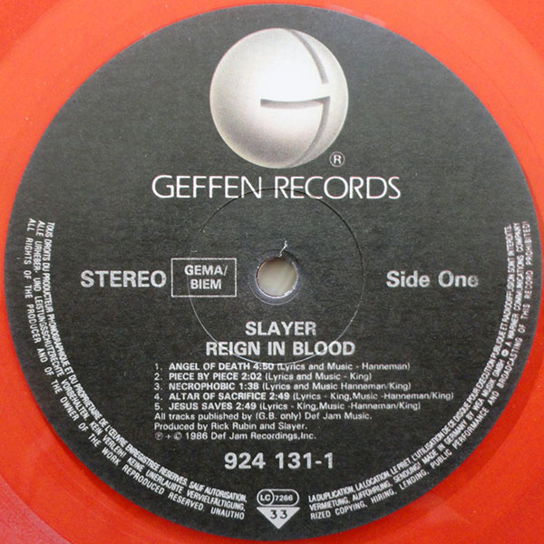 Slayer - Reign In Blood A