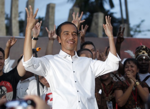 Joko Widodo beëdigd als president Indonesië